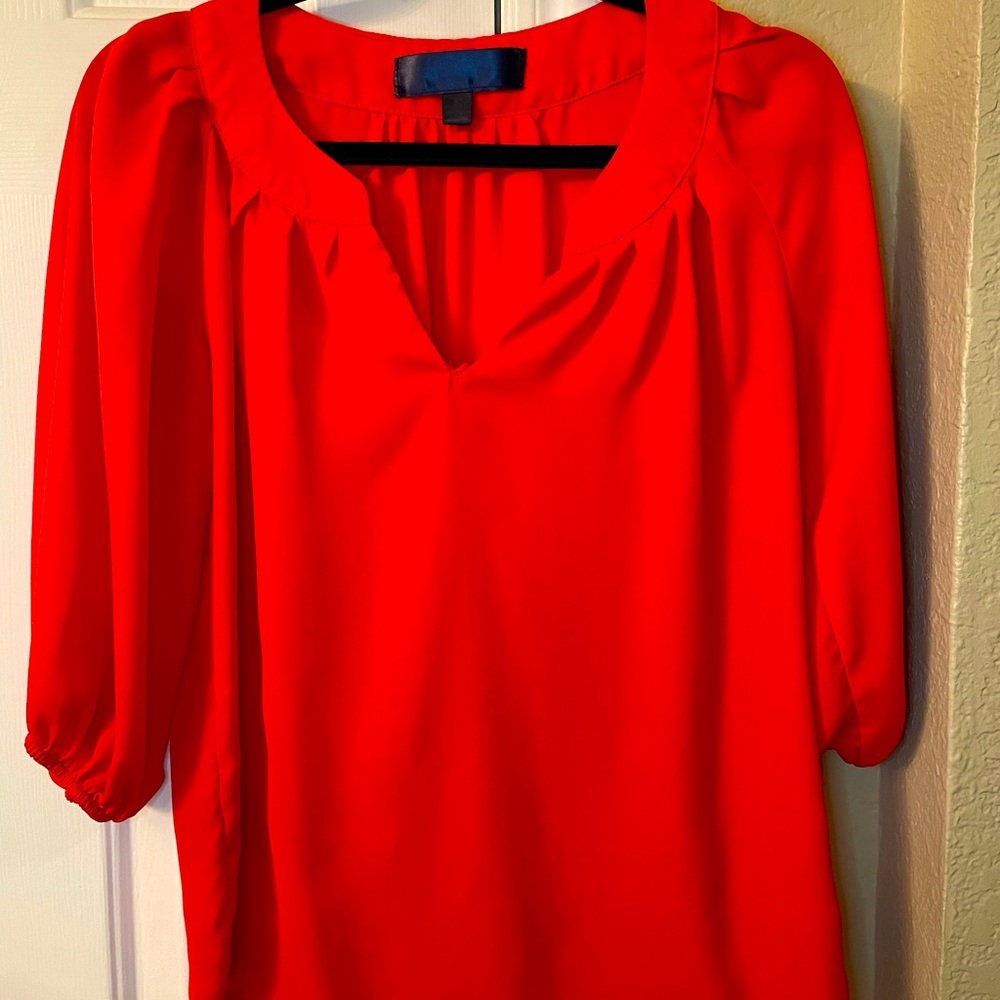 Francesca’s Red Blouse